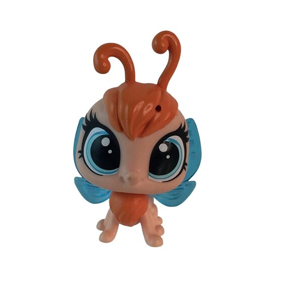 Littlest Pet Shop 2740 Pink Purple Butterfly 257 Orange Fanya Farfalla Butterfly - Picture 7 of 11